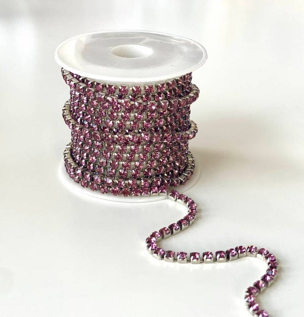 Zirkonia jasseron silver pink