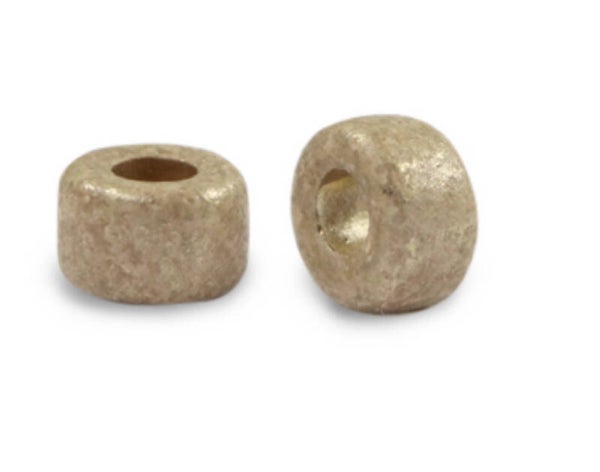 Keramiek kralen DQ Gold spot 9mm Sand Beige