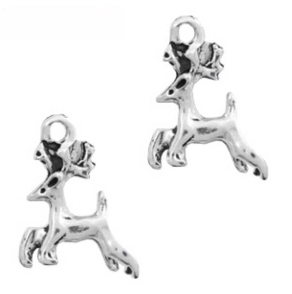 Hert metaal bedel zilver