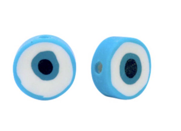 Polymeer kralen boze oog 10mm