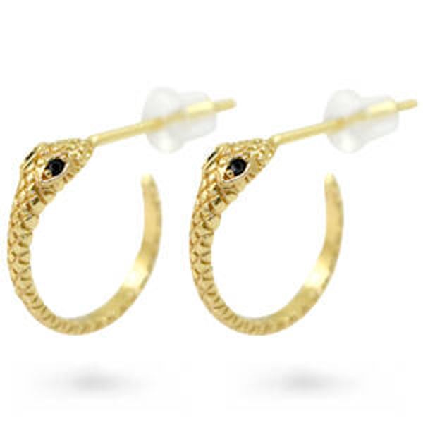 Oorbellen Slang Gold plated.