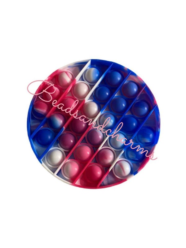 Pop - it marbe blue/ white - fuchsia