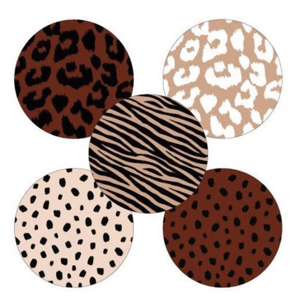 Sticker Wildlife 5 assorti 40mm
