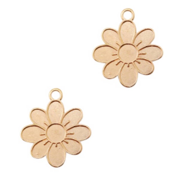 DQ bedel flower rosé goud