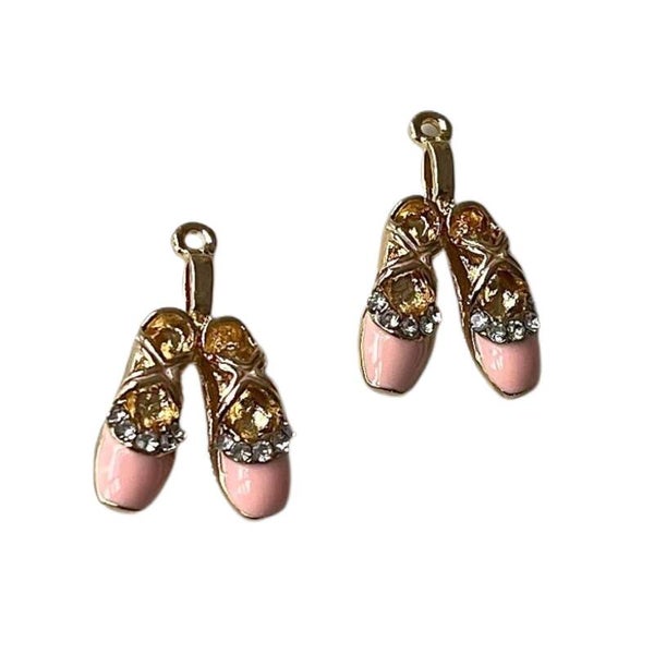 Bedel ballet schoentjes roze zirkonia