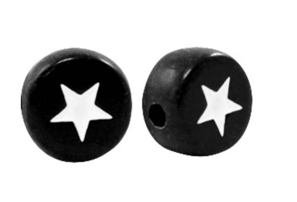 Letterkralen star Black - white