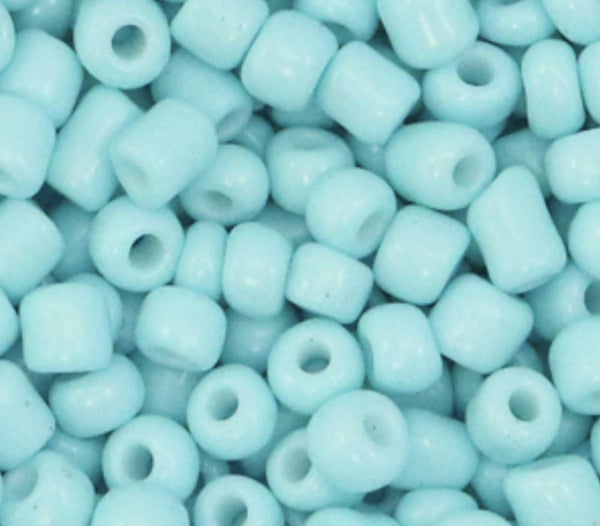 Rocailles 6/0 4mm light turqoise blue 