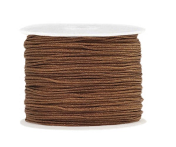 Macramé draad 1mm Pecan brown