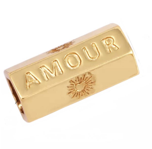 Message Beads Amour gold plated