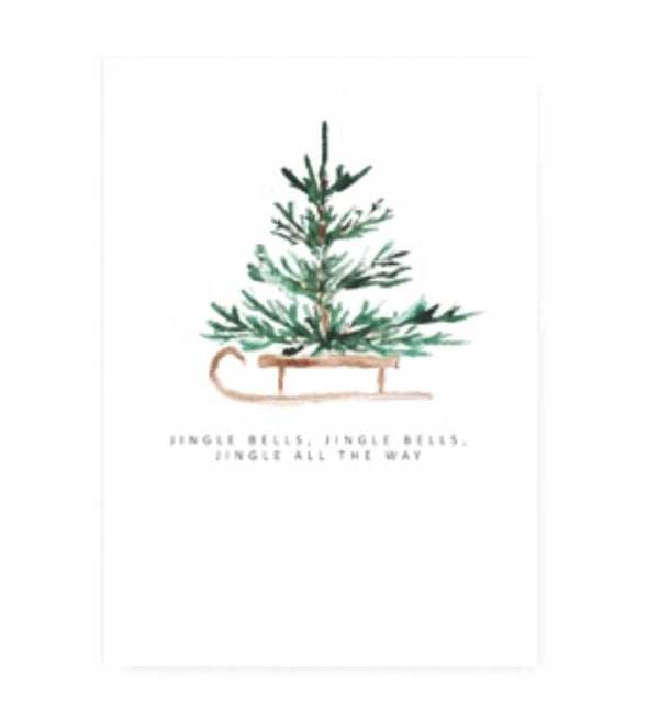 Sieraden kaartje jingle bells