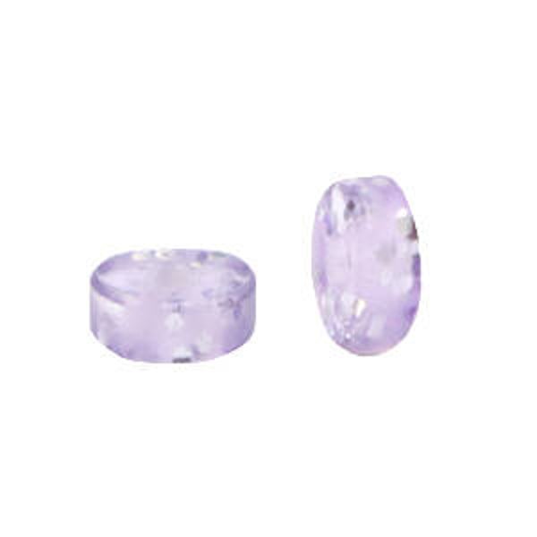 Polaris kralen disc 4mm Glitter Pastel lilac