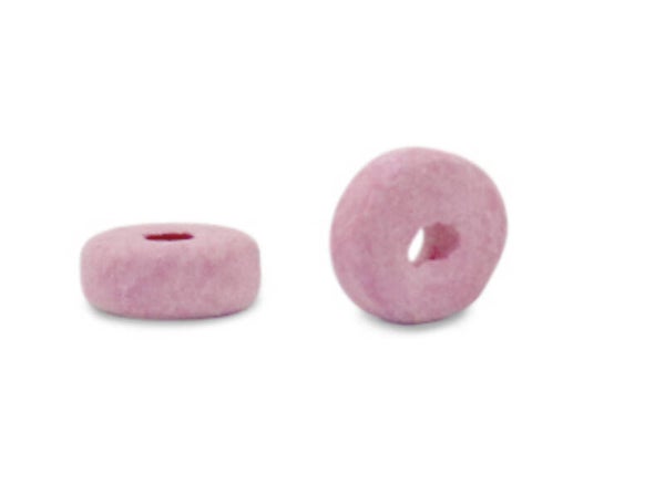 Keramiek kralen DQ 6mm disc Pink