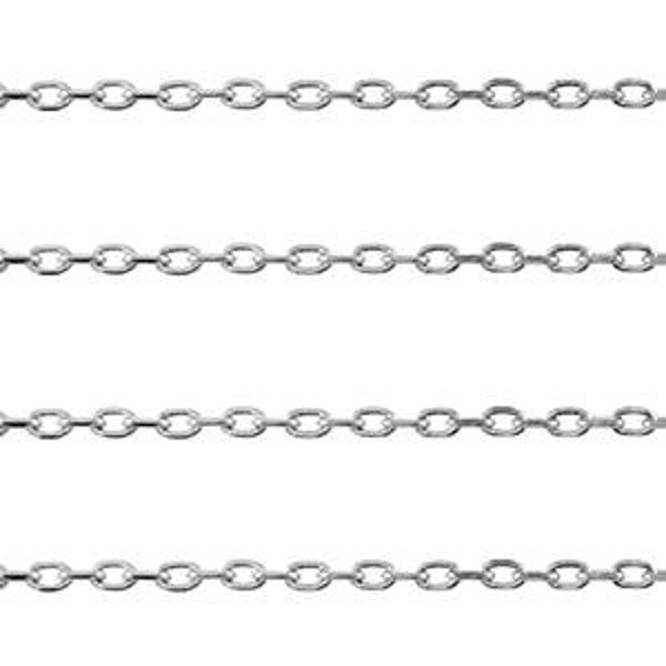 Stainless steel jasseron 2mm zilver