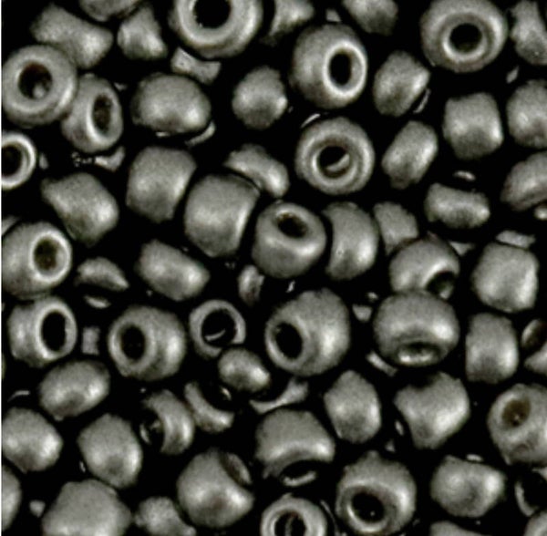 Rocailles Metallic Anthracite 4mm