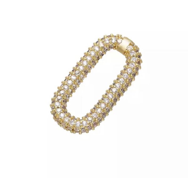 Zirkonia tussenstuk / hanger deluxe White - Gold