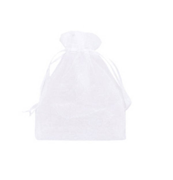 Organza zakje 5x7cm white