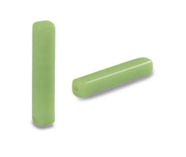 Glaskralen Tube Chartreuse Green