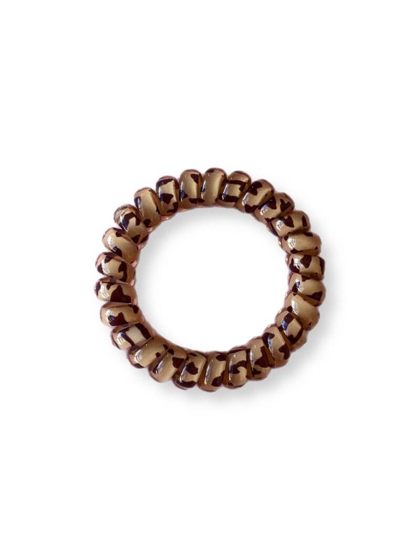 Elastiek Leopard Brown