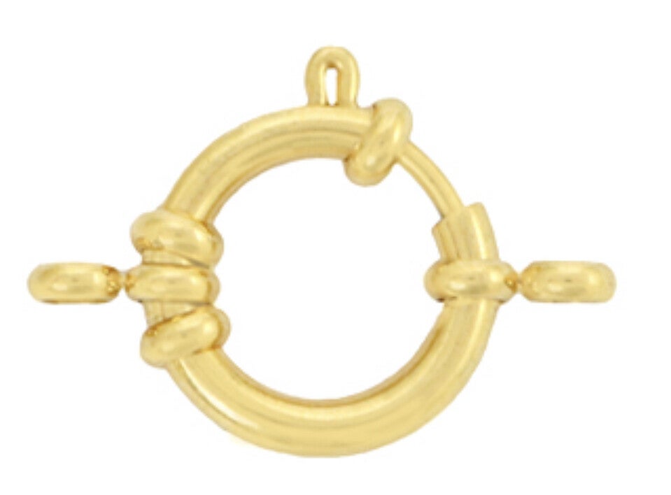 Stainless steel Boeislot goud 16mm