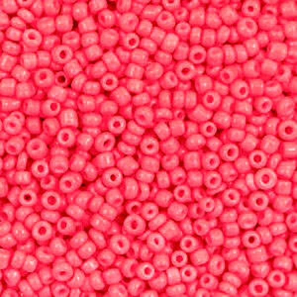 Rocailles 2mm Neon Coral red