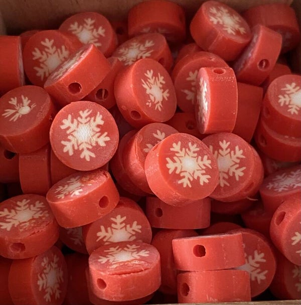 Polymeer kralen snowflake