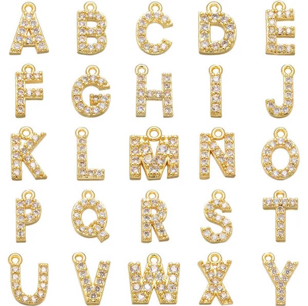 Zirkonia bedel initial Goud