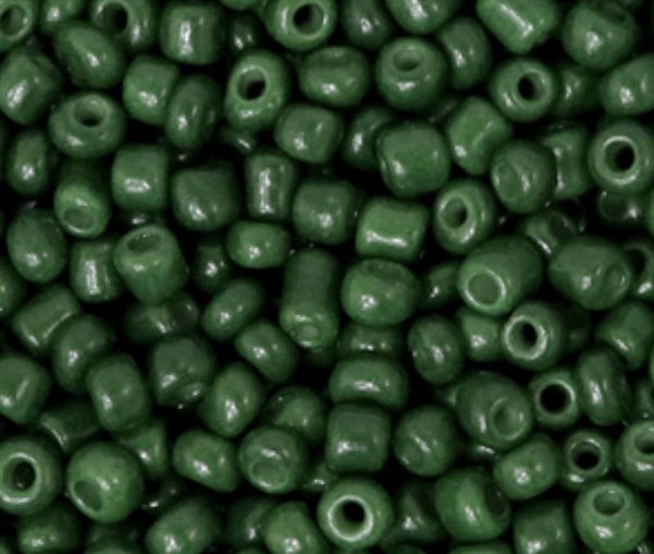 Rocailles 8/0 3mm fir green