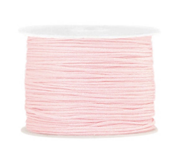 Macramé draad 1mm Baby Pink