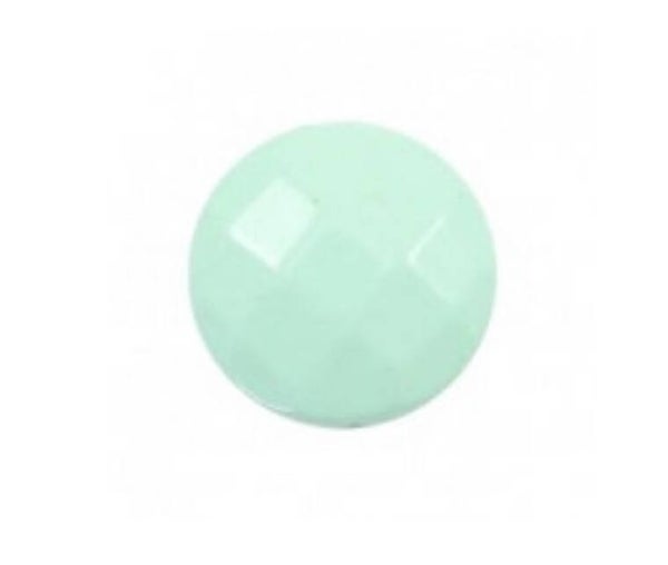 DQ acryl kraal 24mm Turquoise plat facet