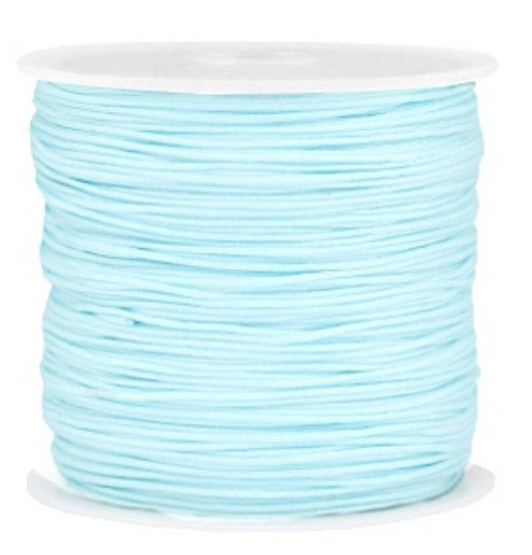 Draad macramé 0.8mm Light aquamarine blue