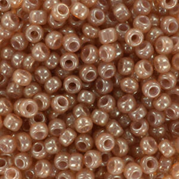 Miyuki rocailles 8/0 3mm Ceylon translucent peony rose 8-2371