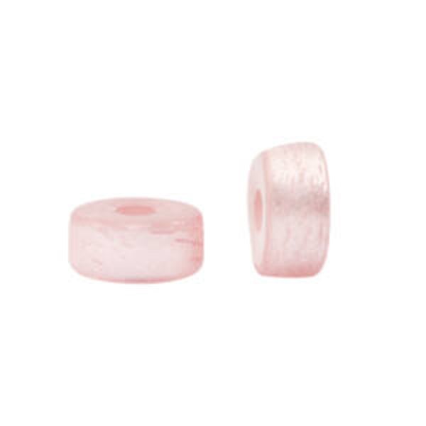 Polaris kralen disc 4mm Hortensia pink