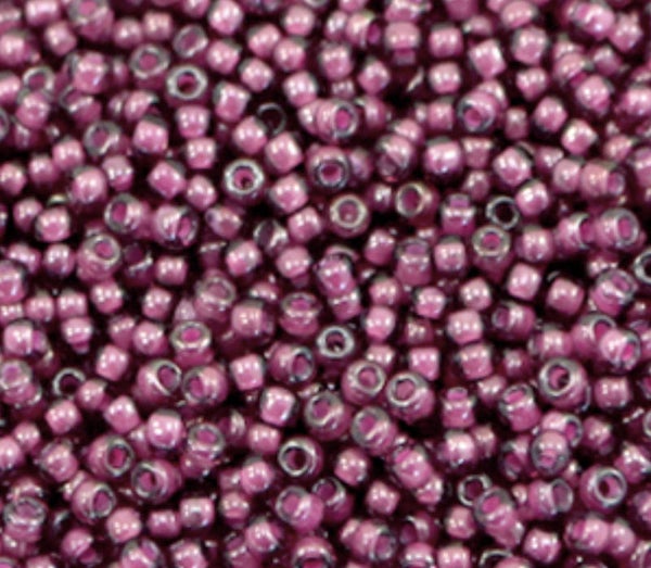Miyuki rocailles 11/0 2mm Fancy lined aubergine