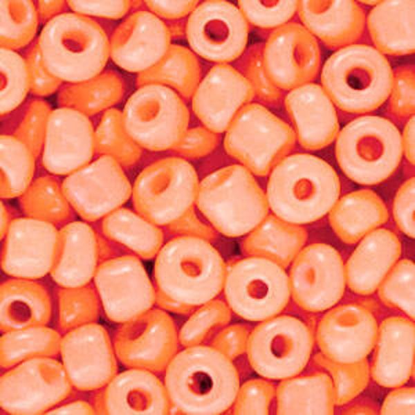 Rocailles 4mm Warm Apricot Orange