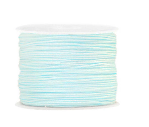 Macramé draad 1mm Turquoise Blue