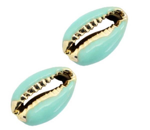 Kauri shell special Turquoise green - Gold