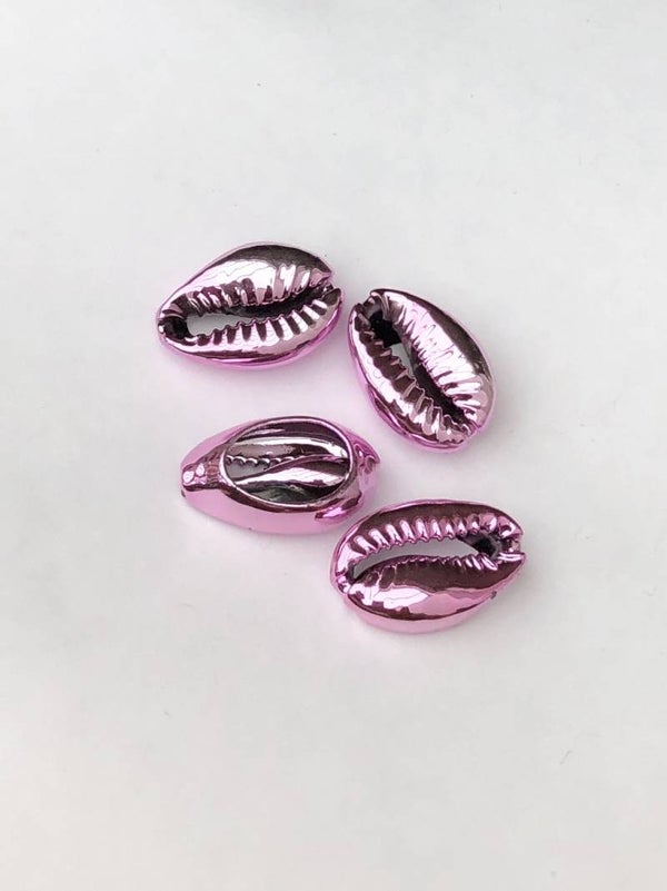 Kauri schelpjes metallic pink 