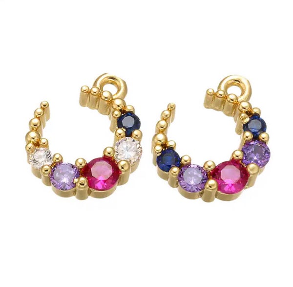 Zirkonia bedel maan multicolor