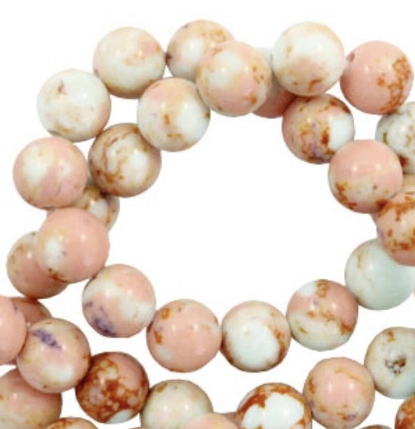 4mm natuursteen kralen imperial jaspis Ginger pink