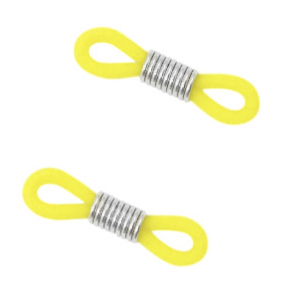 Brillen koord eindje yellow-Silver