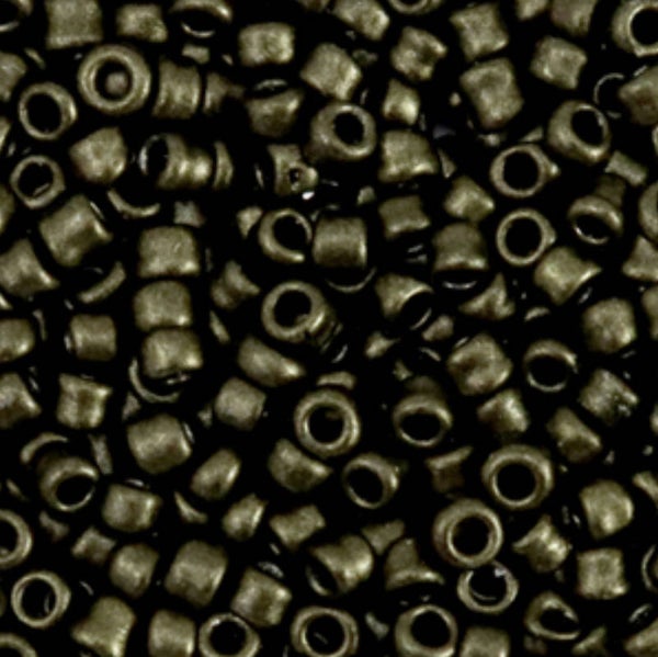 Rocailles Metallic Chrome Green 3mm
