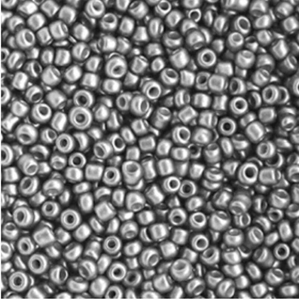 Rocailles 2mm Lunar Silver Metallic