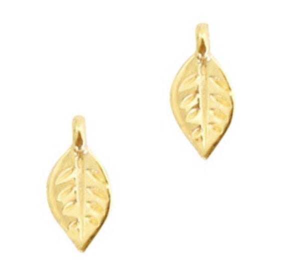 DQ bedel / hanger blad goud