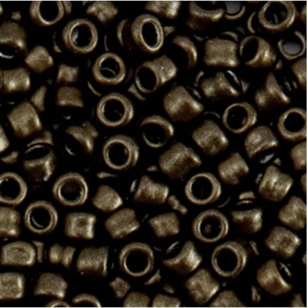 Rocailles Metallic Sepia Brown 4mm