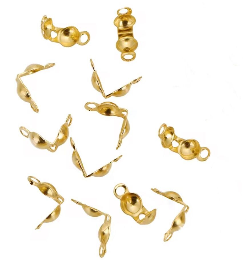 Kalotjes 2,4mm stainless steel goud