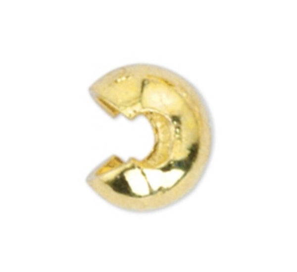 Knijpkraal verberger goud 3 mm beadalon