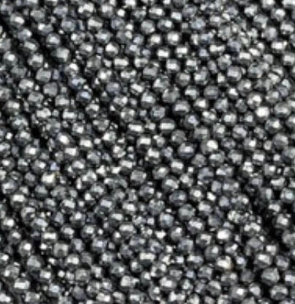 Natuursteen kralen 2mm pyriet.