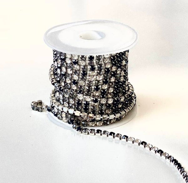 Zirkonia jasseron silver black