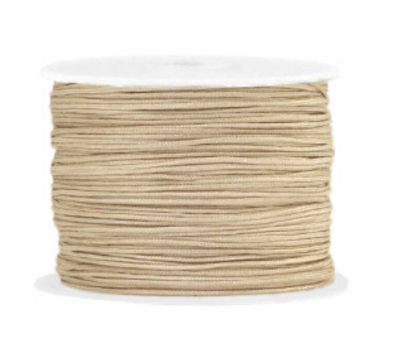 Macramé draad 1mm Champagne