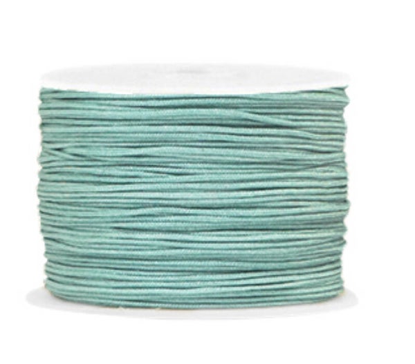 Macramé draad 1mm Ash green